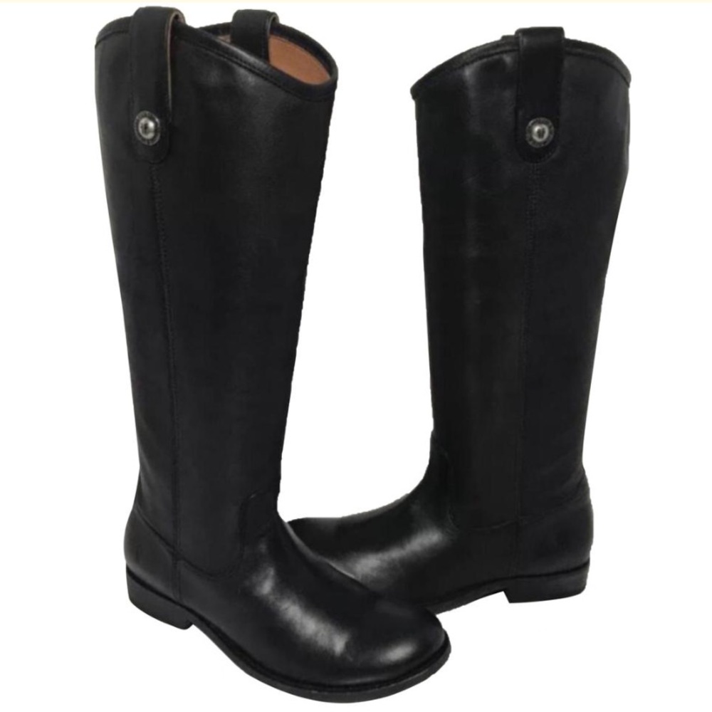 frye melissa button Leather Riding Women’s boots